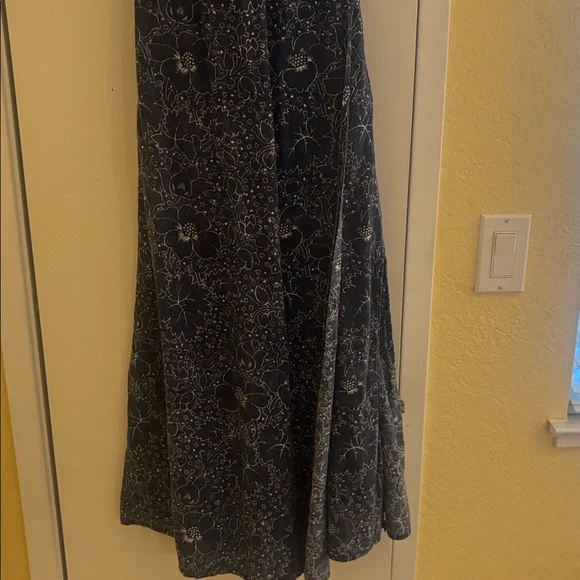 Marine Layer Navy Floral Wrap Dress - Picture 4 of 5